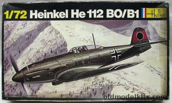 Heller 1/72 Heinkel He-112B0 / B1 - Luftwaffe or Romanian Air Force, 240 plastic model kit